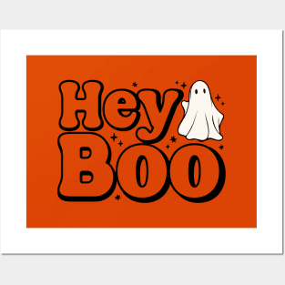 Hey Boo halloween ghost Posters and Art